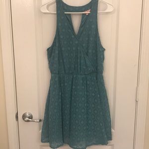Turquoise tank top dress